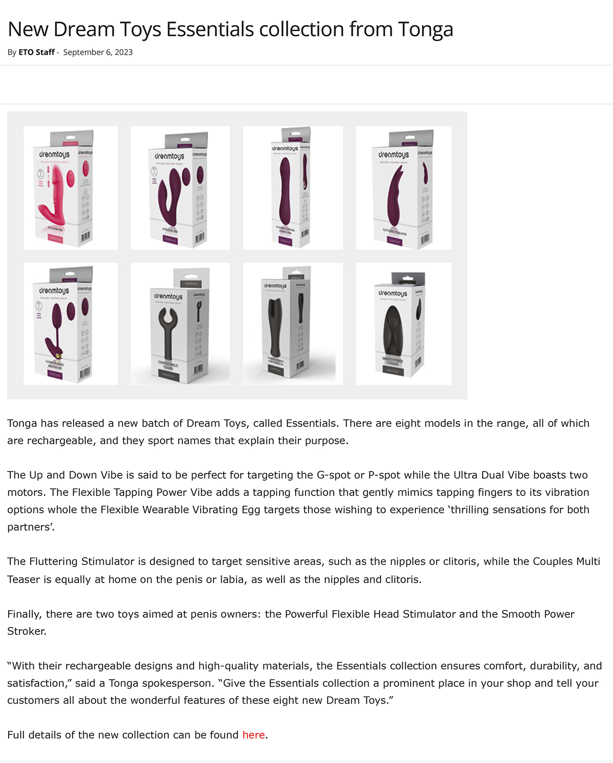 2023-09 ETO Online - Dream Toys Essentials